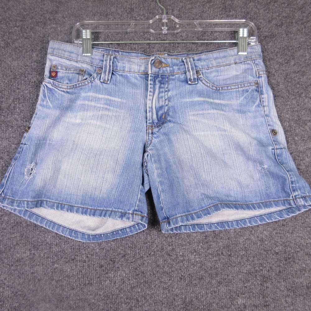 Hot Kiss Shorts Juniors 1/26 Blue Denim Skimmer 5" Inseam Pockets Casual